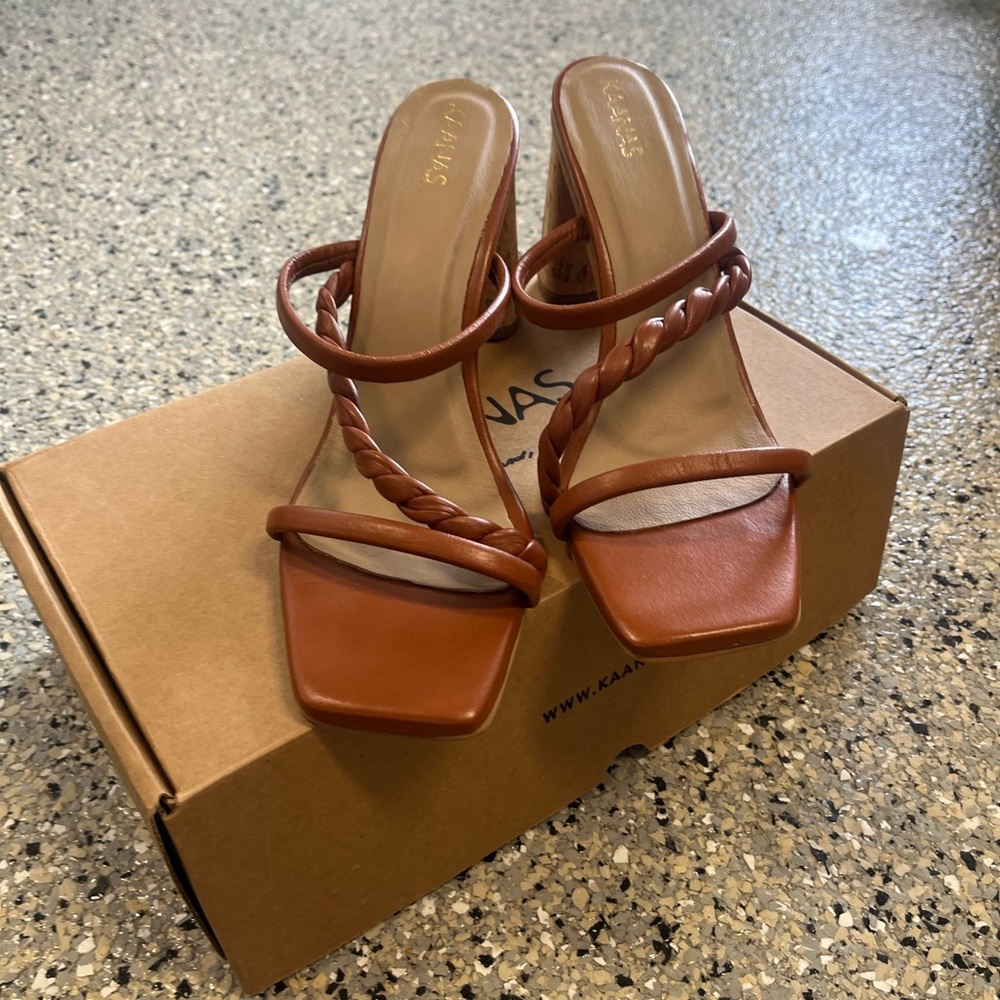 Kansas Sarchi Brown Leather Heel